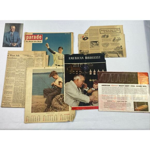 WWII Newspaper Lot 1941 1954 1962 Pearl Harbor Headlines Vintage Ephemera Cards - Picture 2 of 4
